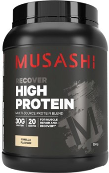 Musashi+High+Protein+Vanilla+Flavour+900g