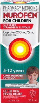 Nurofen+For+Children+5-12+Years+Strawberry+Flavour+200mL