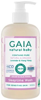 Gaia-Natural-Baby-Sleeptime-Bath-Wash-500mL on sale