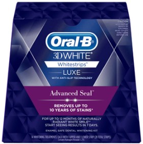 Oral-B-3D-White-Luxe-Whitestrips-Advanced-Seal-14-Pack on sale