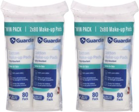 Guardian-Cotton-Make-Up-Pads-2-x-80-Pack on sale