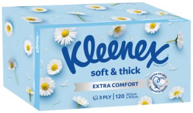 Kleenex-Soft-Thick-Facial-Tissues-3-Ply-120-Pack on sale