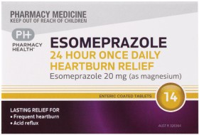 Pharmacy-Health-Esomeprazole-24-Hour-Once-Daily-Heartburn-Relief-14-Tablets on sale