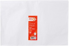 PPS+Tissue+Paper+500+x+750mm+100+Pack+White