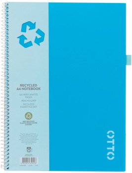 Otto-A4-120-Page-Spiral-Notebooks-Blue on sale