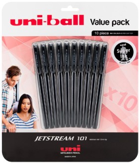 Uniball-Jetstream-101-Rollerball-Pens-10-Pack on sale
