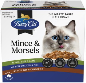Fussy-Cat-Wet-Cat-Food-12x80g-Selected-Varieties on sale