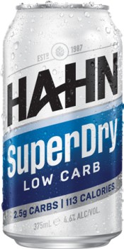 Hahn-SuperDry-Block-Cans-375mL-30-Pack on sale