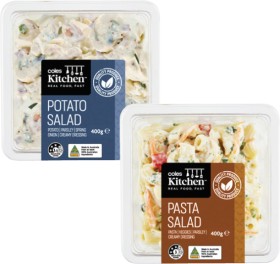 Coles-Kitchen-Classic-Pasta-or-Potato-Salad-400g on sale