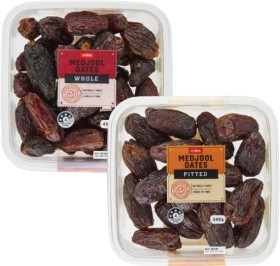 Coles-Whole-Medjool-Dates-454g-or-Pitted-Medjool-Dates-340g on sale