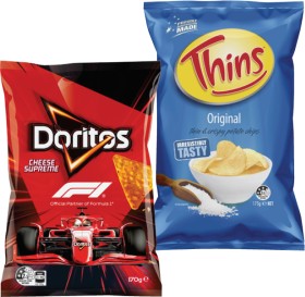 Doritos-Corn-Chips-150g-170g-or-Thins-Potato-Chips-175g on sale