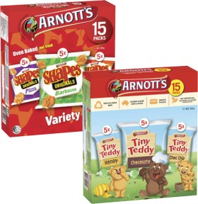 Arnott%26%23039%3Bs+Shapes+or+Tiny+Teddy+15+Pack+375g