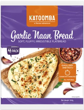 Katoomba-Garlic-Naan-Bread-4-Pack-320g on sale