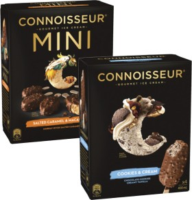 Connoisseur-Ice-Cream-Sticks-4-Pack-6-Pack-360mL-400mL on sale