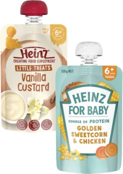 Heinz+4+Months%2B%2C+6+Months%2B+or+8+Months%2B+Baby+Food+Pouch+120g