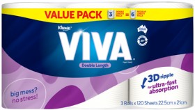 Viva-Double-Length-Paper-Towel-3-Pack on sale