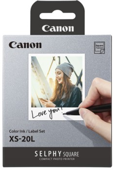 Canon-XS-20L-Square-Format-Label-and-Ink-Kit-for-QX20-Selphy-Printer-20-Sheets on sale
