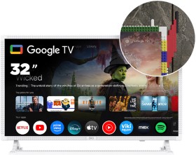 NEW-EKO-32-HD-Google-TV-with-Brick-Compatible-Frame-White on sale