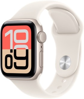 Apple+Watch+SE+3+GPS+40mm+Starlight+Aluminium+Case+with+Starlight+Sport+Band+-+S%2FM