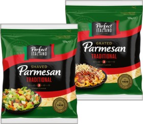 Perfect+Italiano+Grated+or+Shaved+Parmesan+125g+Selected+Varieties