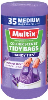 Multix-Colour-Scents-Handy-Ties-Tidy-Bags-Lavender-Medium-35-Pack on sale