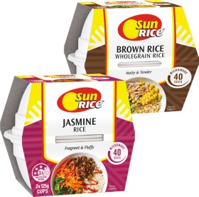 SunRice+Microwave+Rice+Cups+2+Pack+Selected+Varieties