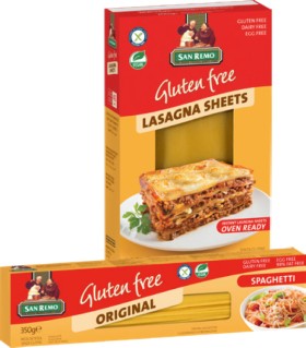 San+Remo+Gluten+Free+Pasta+200%E2%80%91350g+or+Pulse+Pasta+250g+Selected+Varieties