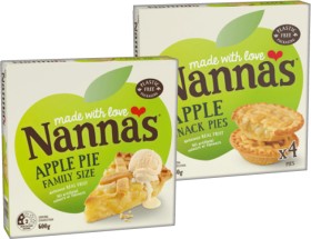 Nanna%26rsquo%3Bs+Fruit+Pie+Family+Size+600g+or+Snack+Pies+450g+Selected+Varieties