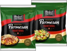 Perfect+Italiano+Grated+or+Shaved+Parmesan+125g+Selected+Varieties