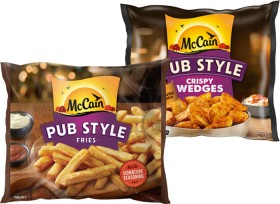 McCain+Pub+Style+Wedges+or+Fries+750g+Selected+Varieties