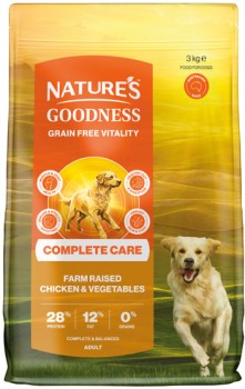 Natures-Goodness-Complete-Care-Grain-Free-Dry-Dog-Food-3kg-Selected-Varieties on sale
