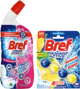 Bref+Rim+Block+Toilet+Cleaner+42%E2%80%9150g+or+Gel+600%E2%80%91700mL+Selected+Varieties