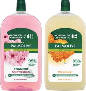 Palmolive+Foaming+or+Liquid+Hand+Wash+Refill+1+Litre+Selected+Varieties