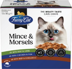 Fussy+Cat+Wet+Cat+Food+12x80g+Selected+Varieties