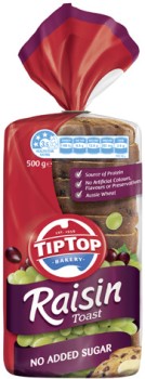 Tip+Top+Raisin+Toast+500-575g+Selected+Varieties