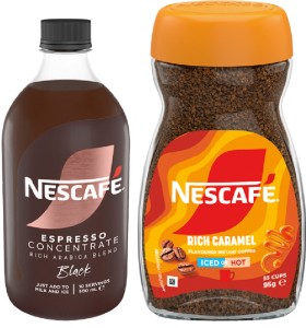 Nescaf%26eacute%3B+Espresso+Concentrate+500mL+or+Flavoured+Instant+Coffee+95g+Selected+Varieties