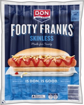 Don+Footy+Franks+Skinless+375g