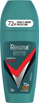 Rexona+Roll+On+Antiperspirant+Deodorant+Advance+Protection+Sport+72H+50mL