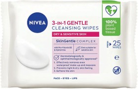 Nivea-3-in-1-Wipes-Gentle-25-Pack on sale