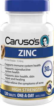 Caruso%26rsquo%3Bs+Zinc+30mg+120+Tablets%2A