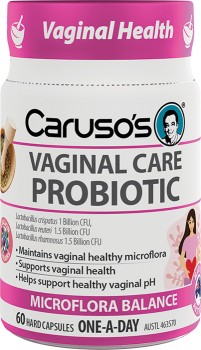 Carusos-Vaginal-Care-Probiotic-60-Capsules on sale