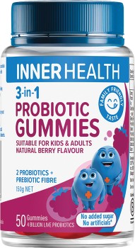 Inner+Health+Adults+3-in-1+Probiotic+Gummies+Berry+Flavour+50+Pack%2A