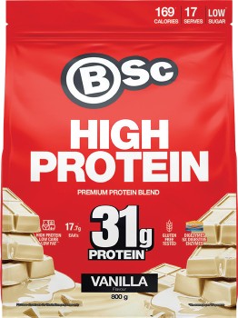BSc-High-Protein-Vanilla-800g on sale