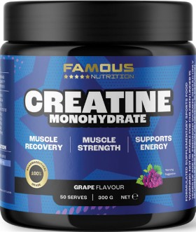 Famous-Nutrition-Grape-Flavour-Creatine-300g on sale