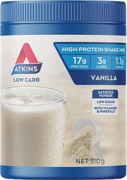 Atkins-Protein-Shake-Mix-Vanilla-310g on sale
