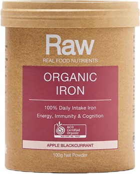 Amazonia-Raw-Organic-Iron-100g on sale