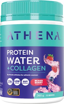 Athena-Protein-Collagen-Water-Mixed-Berry-Flavour-360g on sale