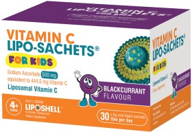 Vitamin-C-Lipo-Sachets-For-Kids-Blackcurrant-5g-30-Pack on sale