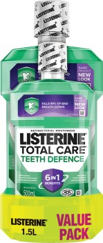 Listerine-Mouthwash-Teeth-Defence-15L-Value-Pack on sale