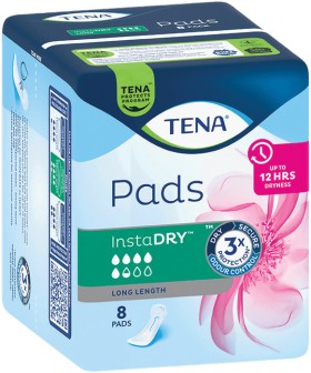 Tena-Pads-InstaDry-8-Pack on sale